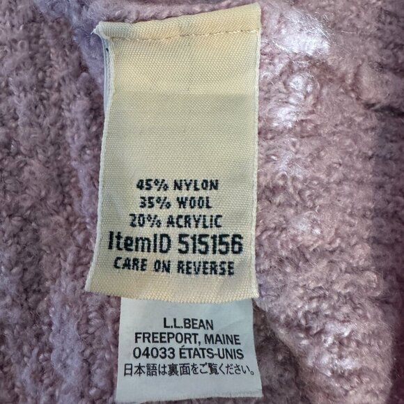 L.L. Bean Pale Purple 1/4 Zip Sweater - Size Medium - Picture 6 of 7